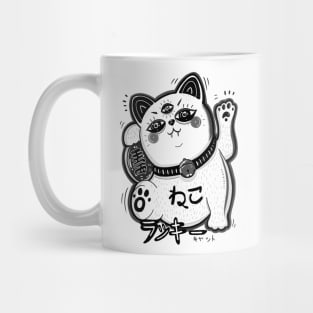 lucky cat - manekineko BLAVK Mug